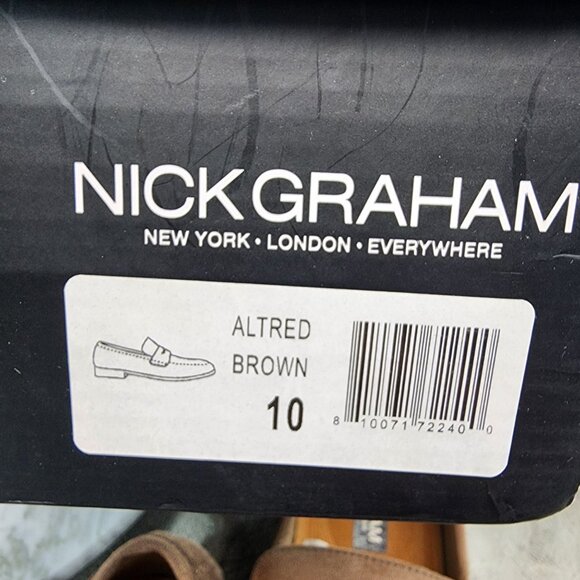 Nick Graham Shoes Mens Size 10 Altred Brown Penny Loafers *NWT* main image 10